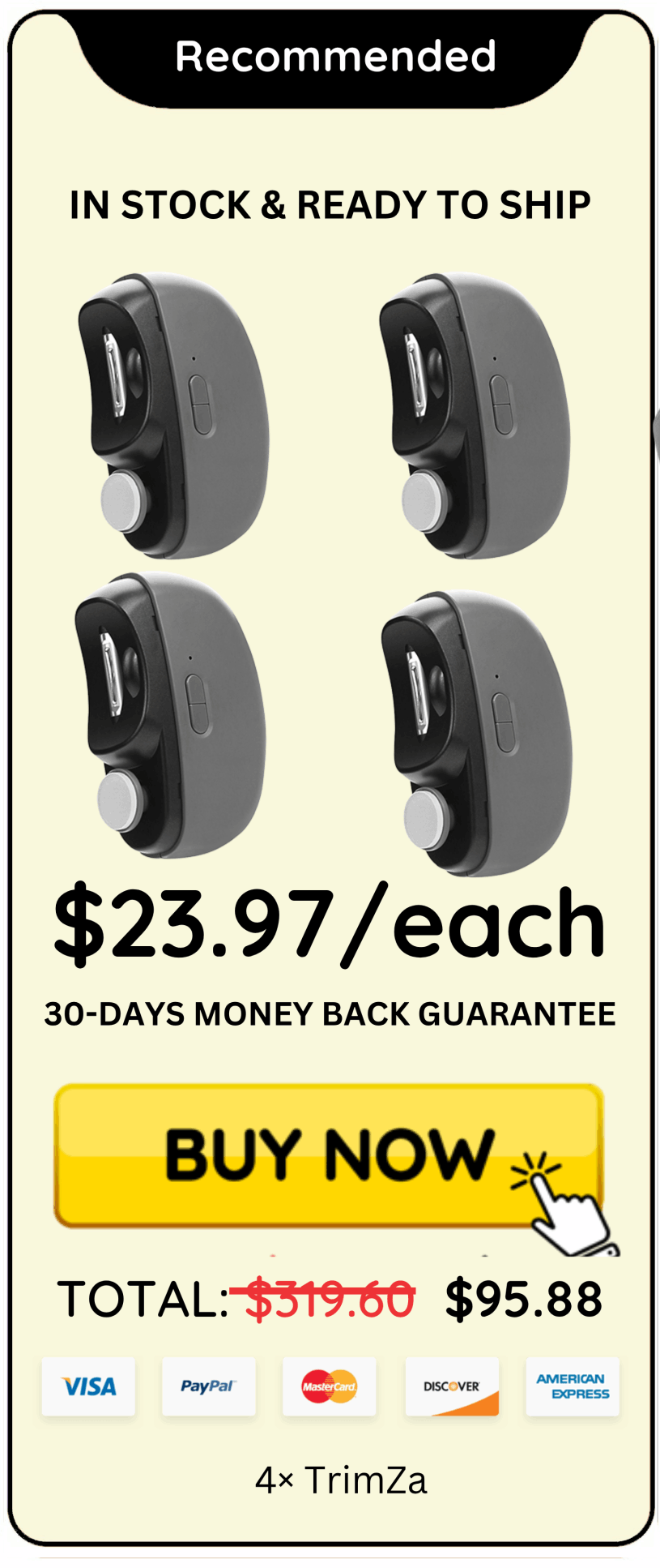 TrimZa Electric Nail Clipper offer price 